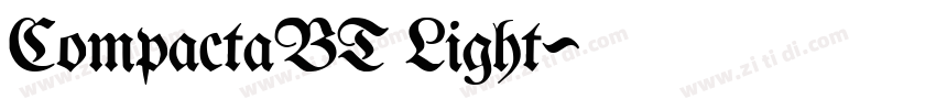 CompactaBT Light字体转换